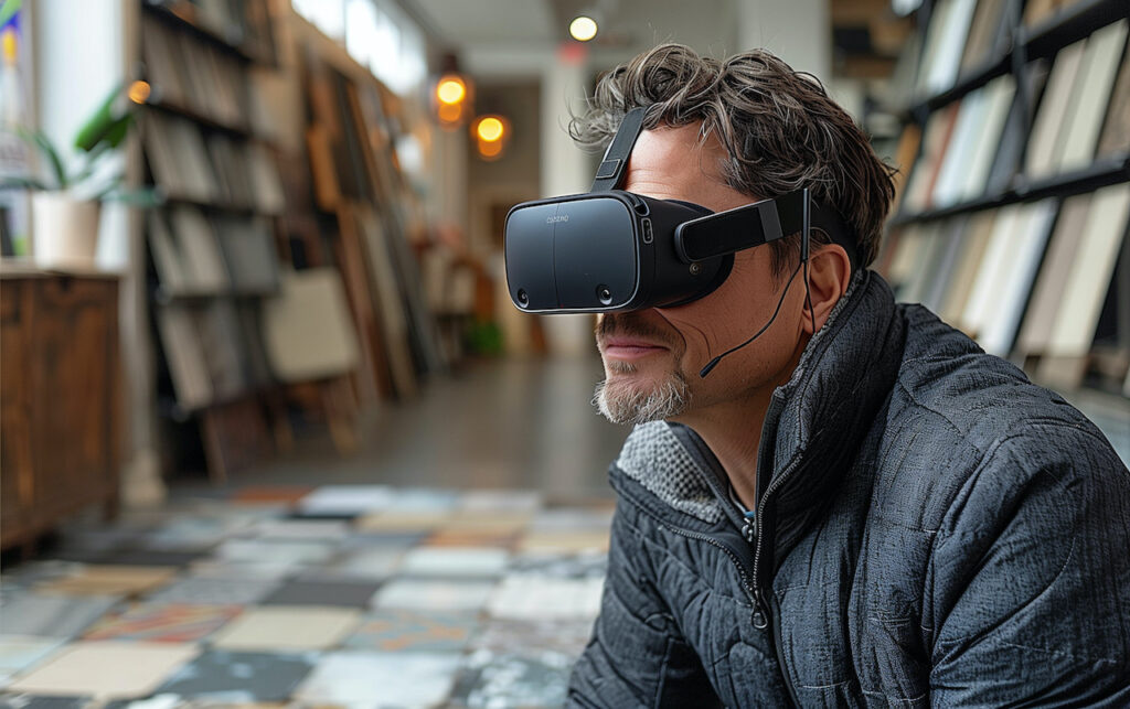 Using VR to pick flooring